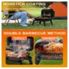 Tragbarer Holzkohlegrill, kleiner Tisch-Holzkohlegrill zum Kochen im Freien, Grillen, faltbarer Tisch, Grill für Camping, Picknick 6