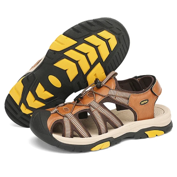 Sommer Outdoor Sandalen für Männer Atmungsaktive Wanderschuhe Wasser Strand Herren Sandalen Camping Klettern Aqua Sneaker Mode Römischen Schuh 2