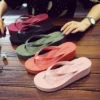 Europäische und amerikanische Flip-Flops im neuen Stil für Damen, dickbesohlte Sommermode, Internet-Promi-Hausschuhe mit hohen Absätzen, rutschfeste Flip-Flops für Strand- und Meereskleidung, Keilsandalen