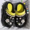 Perlenkette, klobige Plateau-Sandalen für Damen, 2024, Sommer, dicke Sohle, Strandsandalen, Damen, Blumen, rutschfeste EVA-Clogs, Gartenschuhe 6