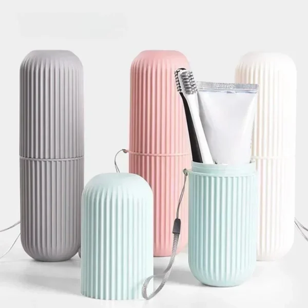 Reise Tragbare Zahnbürste Zahnpasta Halter Lagerung Fall Box Organizer Haushalt Lagerung Tasse