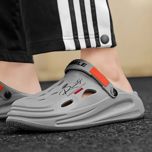 Männer Garten Clogs Sandalen Sommer Hausschuhe Für Männer Paar Casual Schuhe Mode Luxus Sandalen Komfort Hause Weiche Hausschuhe 40-45 5