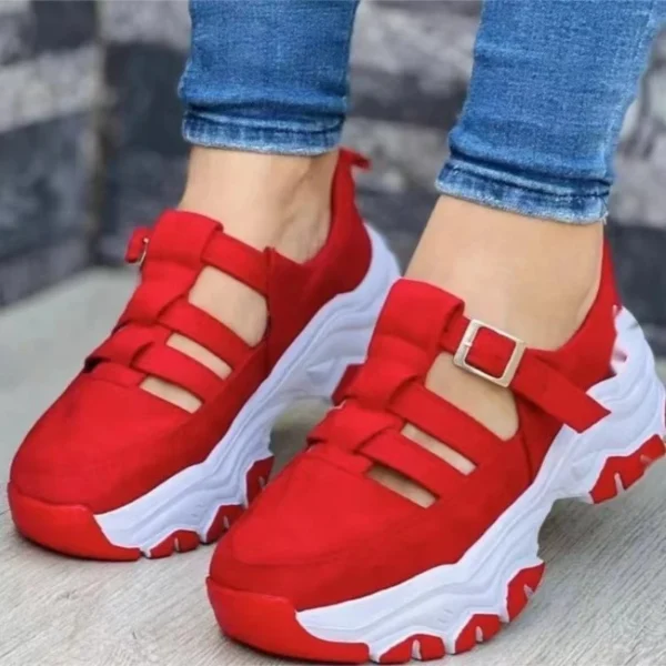 Neue Schuhe mit dicken sohlen Bequeme Frauen Sandalen Mode frauen Schuhe Vielseitig Hohl Casual Sandalen Sommer Zapatos Para Mujeres 5