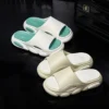 Shevalues Herren-Sommersandalen, modisch, weich, Wolkenhaus, Plateau-Slides, Unisex, rutschfest, für den Außenbereich, Strandschuhe, Herren, Badezimmer-Slipper 6