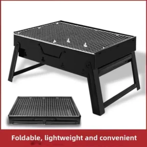Tragbarer Grill Holzkohle grill langlebiger Grill Grill Kit im Freien Kochen Camping Picknick Strand tragbarer Grill