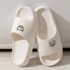 Druck Nette Bär Frauen Hausschuhe Sommer Innen Weiche Cartoon Sandalen Badezimmer Anti-slip Außen Bequeme Männer Freizeit Schuhe Paar 3