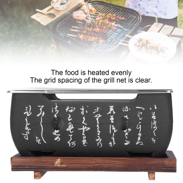 Japanischer Grill Grill Mini Haushalt Aluminium legierung Holzkohle Grill ofen Ofen Zubehör 2