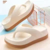 Damen-Flip-Flops, beliebtes Design, Schuhe, 2024, Trend, lässige Plateau-Sandalen, rutschfeste Outdoor-Hausschuhe, einzigartige Funktionen, flache Sandalen