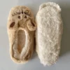 Hause Fuzzy Slipper Frauen Winter Pelz Baumwolle Warme Plüsch Nicht Slip Grip Innen Flauschigen Faul Weibliche Maus Ohren Boden Schuh Wohnzimmer 5