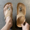 Kork-Hausschuhe für Herren, lässige Komfort-Sandalen, Sommer-Flip-Flop, Outdoor, rutschfeste Strandschuhe, modische Jugend, atmungsaktive Gezeiten-Hausschuhe 6