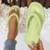 2024 Frauen neue Hausschuhe mit flachem Boden Frauen Kopf Hausschuhe lässig einfarbig einfache Sandalen Hausschuhe 2
