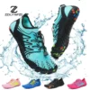 Unisex Watschuhe Schnelltrocknende Aquaschuhe Entwässerung Wasserschuhe Strand Sport Schwimmsandalen Yoga Barfuß Tauchen Surfen Turnschuhe
