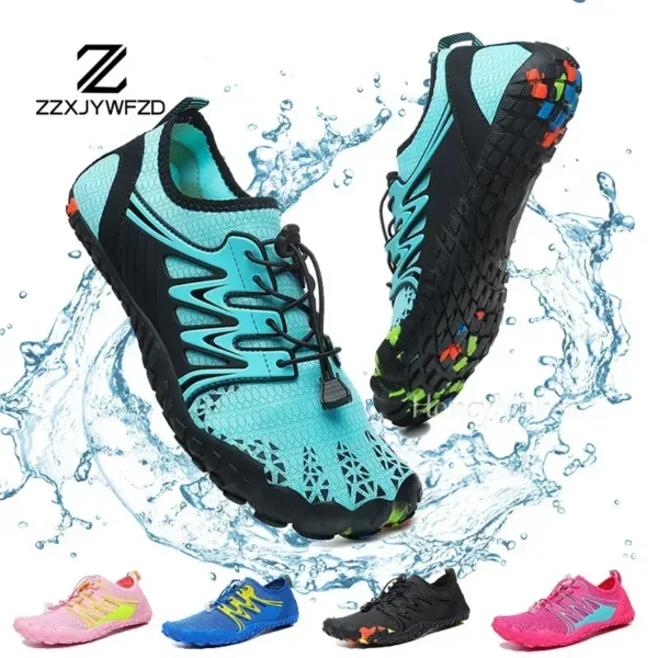 Unisex Watschuhe Schnelltrocknende Aquaschuhe Entwässerung Wasserschuhe Strand Sport Schwimmsandalen Yoga Barfuß Tauchen Surfen Turnschuhe