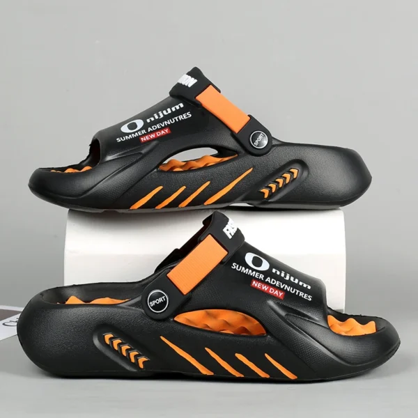 Männer Hausschuhe 2024 Neue Sommer Plattform Rutschen Sandalen EVA Weiche sohle Männer Schuhe Indoor Outdoor Walking Strand Schuhe Flip-flops 2