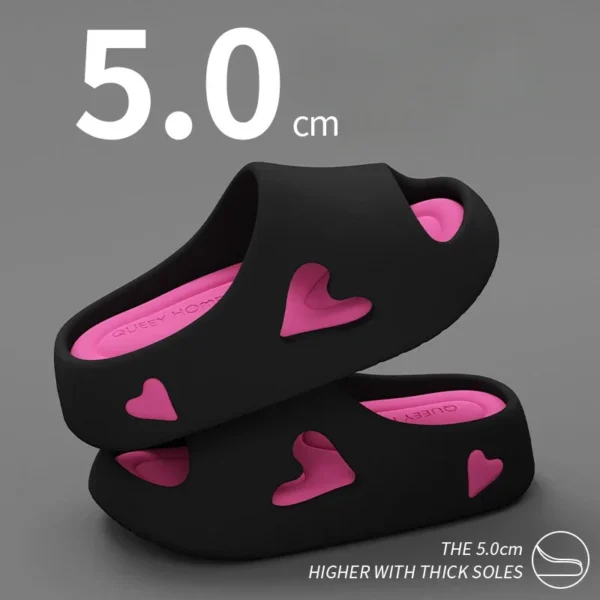 Hausschuhe Flip Flop Frauen Liebe Herz Plattform Wolke Outdoor Indoor Sommer Weiche Sandale Rutschen Damen Home Hotel Schuh Flache EVA