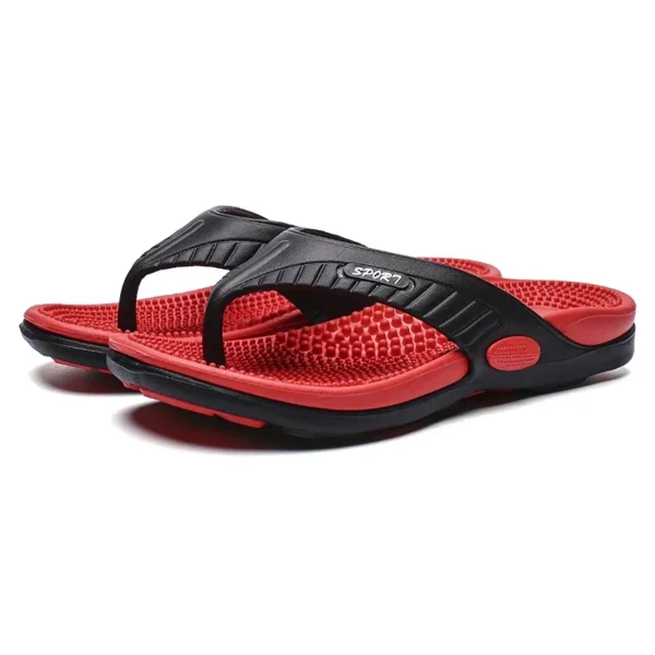 Massage Flip Flops für Männer Sommer Atmungsaktive Strand Schuhe Sandalen Männer Flip Flops Atmungsaktive Männer Hausschuhe 2