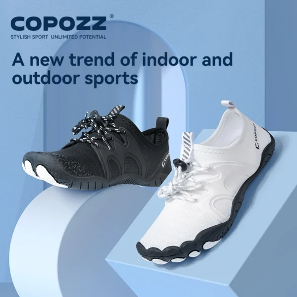 COPOZZ Unisex Watschuhe Herren Damen Schnelltrocknende Aqua Upstream Schuhe Rutschfeste Sportschuhe Verschleißfeste Strand-Barfuß-Turnschuhe für Erwachsene 2