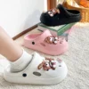 Casual Plattform Hausschuhe Frauen Wohnungen Niedlichen Cartoon Designer Schuhe Mädchen Mode Elegante Sommer Sandalen Damen Elegante Schuhe 4