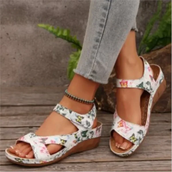 Schuhe Sandalen Frauen Mode Keil Damen Schuhe Strand frauen Sandalen Plus Größe Retro Weibliche Schuhe Sandale Frauen 4