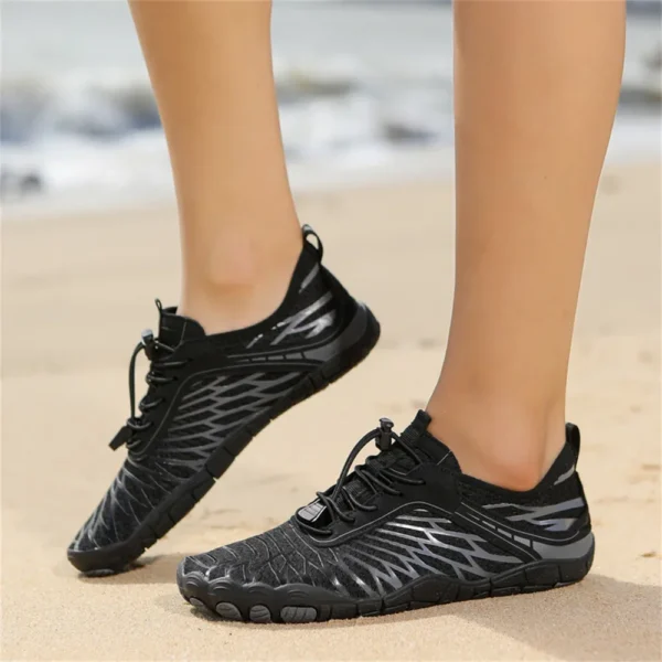 Aqua-Schuhe für Damen und Herren, Barfuß-Wasserschuhe, rutschfest, schnell trocknend, für den Außenbereich, Strand, Upstream, Waten, Schwimmschuh, Turnschuhe, Unisex 4