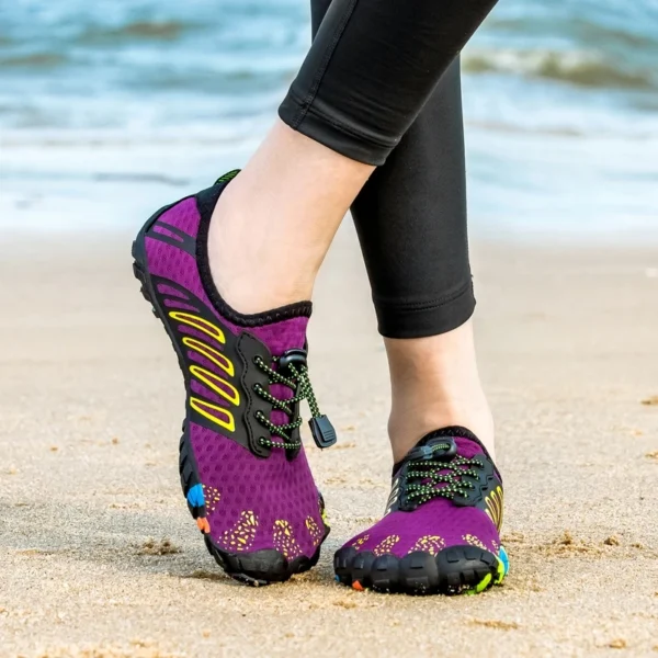 Unisex Lila Schnell Trocknend Wasser Schuhe Männer Frauen Schwimmen Surfen Aqua Schuhe Frau Strand Sport Barfuß Schuhe Männer Upstream Turnschuhe 3