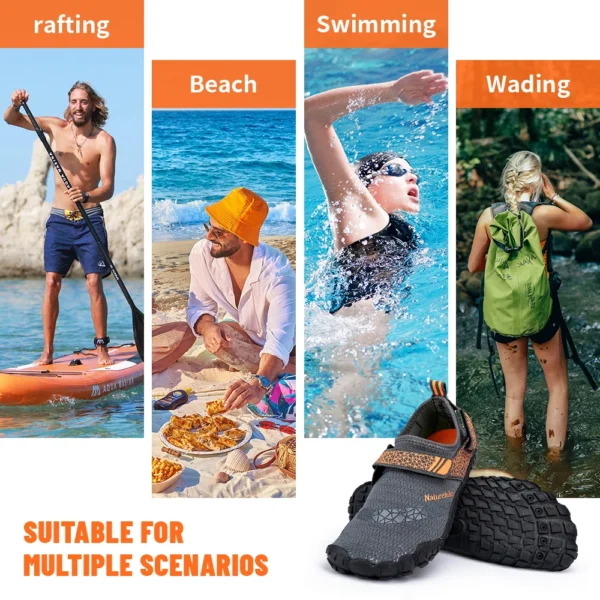 Naturehike Waten Schuhe Männer Frauen Quick-Dry Aqua Schuhe Upstream Schuhe Gleitschutz Sport Schuhe Abgrifffeste Strand Barfuß Turnschuhe 5