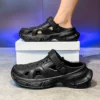 Eyriphy Loch Schuhe Für Männer Neue Trendy Sommer Dicke Sohle Erhöhen AntiSlip Mode Arbeit Strand Hausschuhe Plattform Männlichen Garten Schuhe 3