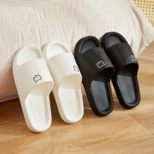 EVA Home Badezimmer-Hausschuhe, Sommer, flach, leicht, rutschfest, für Zuhause, Cartoon-Flip-Flops, Strand-Slipper, Innenrutschen, Duschschuhe
