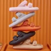Dicke Plattform-Wolken-Hausschuhe für Damen, modische Schnalle, weiche Sohle, Kissen, Rutschen, Sandalen, Damen, 2023, Sommer, Strand, rutschfeste Flip-Flops
