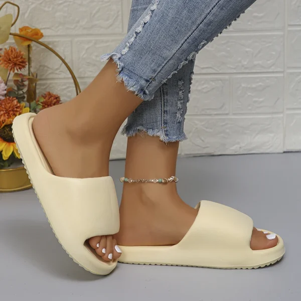 Lucyever 2024, weiche Sohle, Eva-Hausschuhe für Damen, leichte, rutschfeste Hausschuhe für Damen, Sommer, dicke Plattform, Strand-Flip-Flops 3
