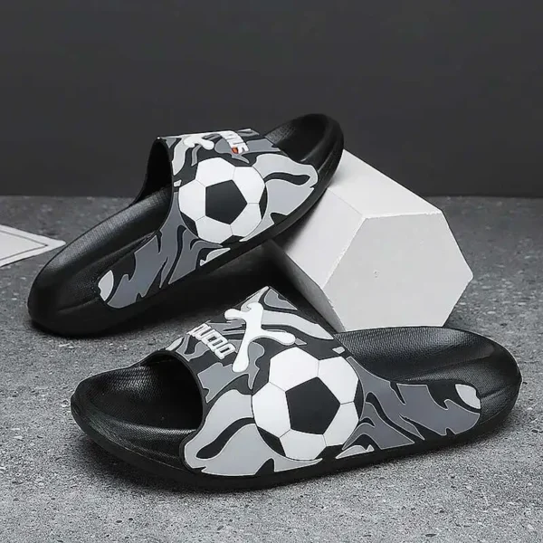 Neue Mode männer Hausschuhe Marke Sommer Weiche Sohle Nicht-slip EVA Strand Schuhe Fußball Männlichen Rutschen Weichen Dicken sohlen Slidee Slipper 6