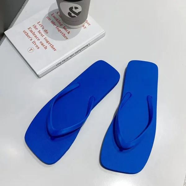 Einfarbig Nicht-slip Freizeit Paar Hausschuhe Frauen Sommer Strand Hausschuhe Outdoor Frauen Flip-Flops Atmungsaktive Strand sandalen frauen 6