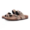 Kidmi Damen Herren Sandalen Kissen Fußbett Outdoor Verstellbare Schnalle Kork Fußbett Rutschen für Sandalen mit bequemer Fußgewölbeunterstützung 6