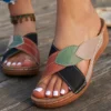 Frauen Sandalen Bequeme Keile Heels Sandalen Sommer 2025, Schuhe Frau Mit Hohen Absätzen Hausschuhe Frauen Sommer Schuhe Chaussures Femme