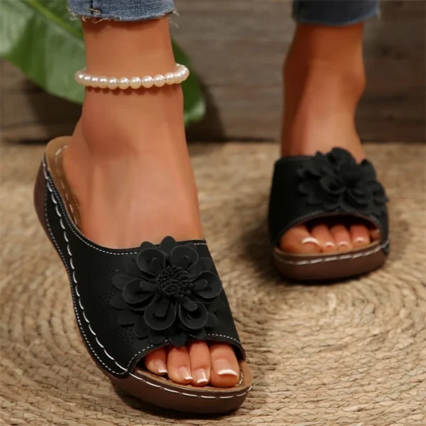 Sommer Frau Sandalen Schuhe Mode Keil Wanderschuhe Retro frauen Sandalen Slip Auf Atmungsaktive Schuhe Alias Mujer Weibliche 5