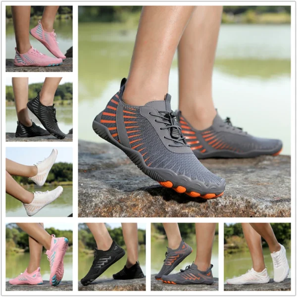 Aqua-Schuhe für Damen und Herren, Barfuß-Wasserschuhe, rutschfest, schnell trocknend, für den Außenbereich, Strand, Upstream, Waten, Schwimmschuh, Turnschuhe, Unisex 5