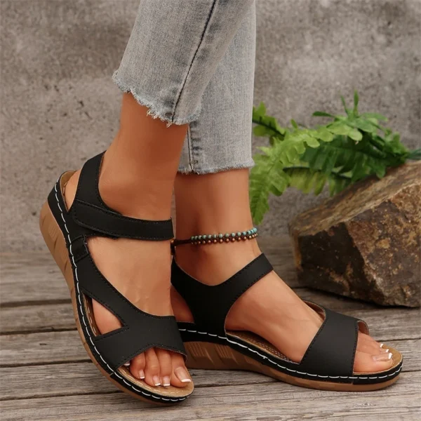 Schuhe Sandalen Frauen Mode Keil Damen Schuhe Strand frauen Sandalen Plus Größe Retro Weibliche Schuhe Sandale Frauen 3