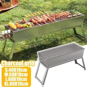 Haushalts klapp kohle Grill ofen tragbarer Outdoor-Camping kocher Edelstahl-Grill Grill Camping Grill ausrüstung