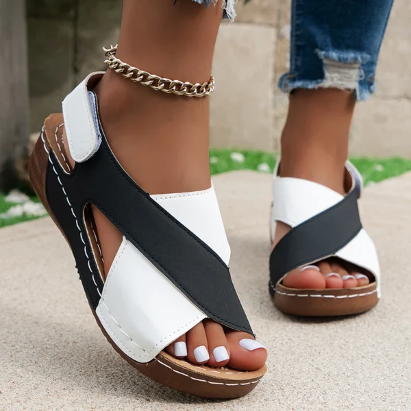Sommer Schuhe Frauen Sandalen Weiche Sandalen Frau Im Freien Frauen Schuh Keil frauen Sandalen Elegante Schuhe Weibliche Sandale Frauen 2
