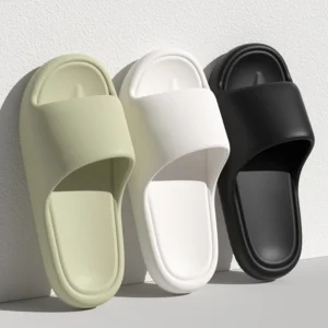 Lucyever 2024, weiche Sohle, Eva-Hausschuhe für Damen, leichte, rutschfeste Hausschuhe für Damen, Sommer, dicke Plattform, Strand-Flip-Flops