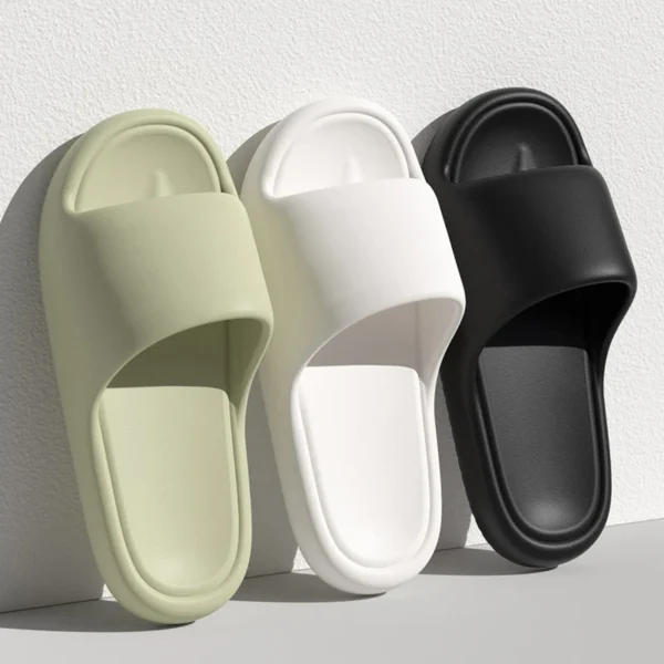 Lucyever 2024, weiche Sohle, Eva-Hausschuhe für Damen, leichte, rutschfeste Hausschuhe für Damen, Sommer, dicke Plattform, Strand-Flip-Flops