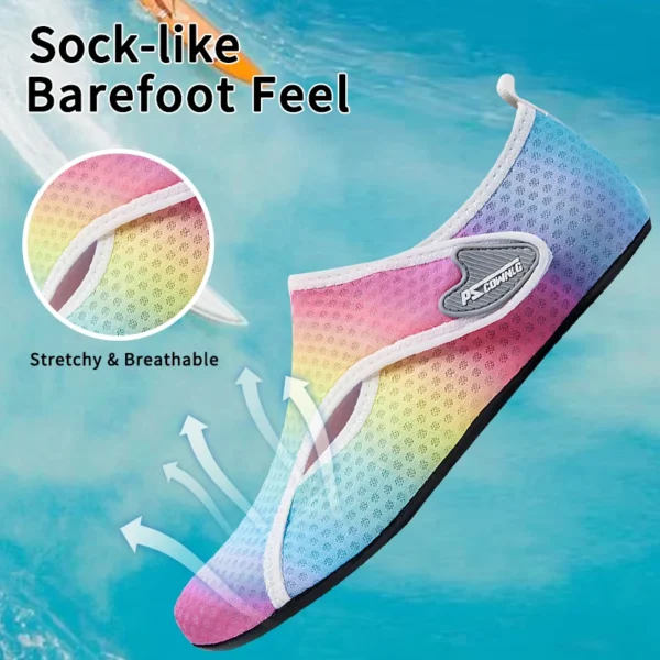 Wassersportschuhe Barfuß Schnelltrocknende Aqua Yoga Socken Slip-on für Männer Frauen 4