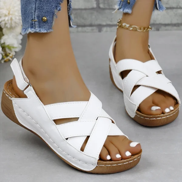 Frauen Sandalen Peep Toe Sommer Sandalen Mit Heels Schuhe Frau Keile Mit Hohen Absätzen Alias De Mujer Neue Schuhe Sommer Schuhe Frauen 2