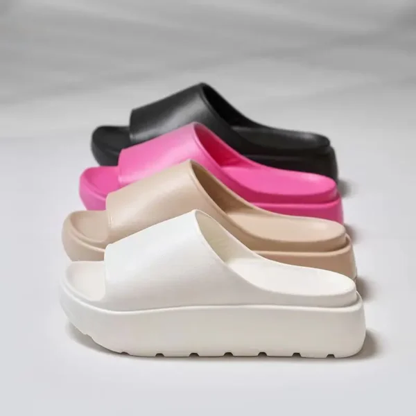 Sommer Strand Dicke Sohle Eva Hausschuhe Frauen Dicke Plattform Indoor Hause Rutschen Frau Leichte Rutschfeste Badezimmer Flip-Flops 2024