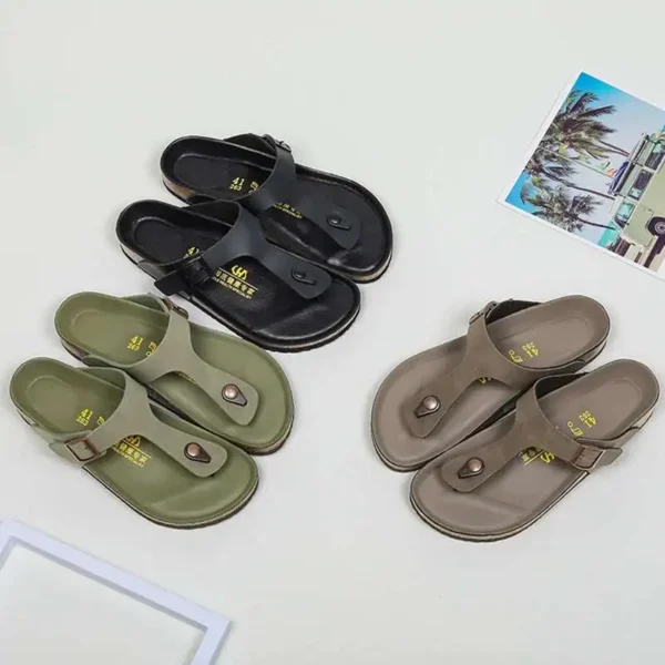 Neue Leder Männer Sandalen männer Designer Schuhe Flip-Flops Outdoor Strand Schuh Zapatos Hombre Langlebig Luxus Schuh Alias De Mujer 5