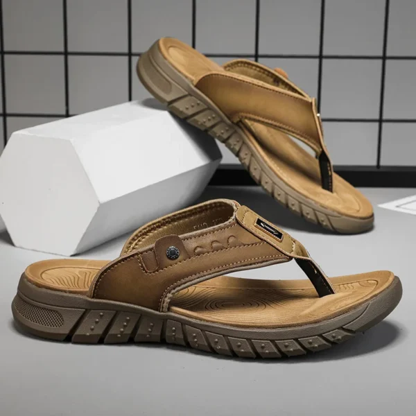 Herren lässige Hausschuhe Sommer Outdoor Open Toe Strands chuhe weichen Boden bequeme Urlaub Indoor Sandalen Mode rutsch festen Atem