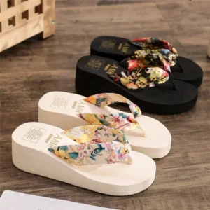 2025 mode Frauen Flip-Flops Sommer Strand Plattform Hausschuhe Casual Außerhalb Keile Sandalen Sommer Frauen Schuhe