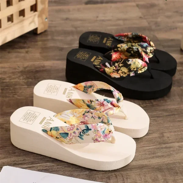 2025 mode Frauen Flip-Flops Sommer Strand Plattform Hausschuhe Casual Außerhalb Keile Sandalen Sommer Frauen Schuhe