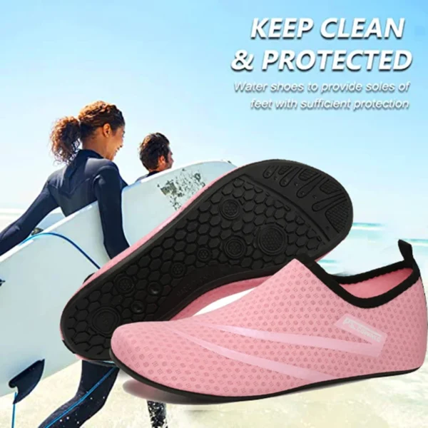 Nisex Wasser rutschfeste Sneaker Schwimmen Tauchsocken Sommer Aqua Strand Sandale Flacher Schuh Meer Slipper für Männer Frauen 3