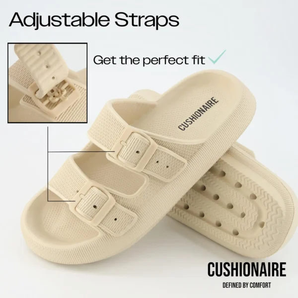 Asgard Sommer-Plateau-Sandalen für Damen, modische weiche Wolken-Strand-Hausschuhe mit Doppelschnalle, 2025, neue Komfort-EVA-Flachrutschen 5